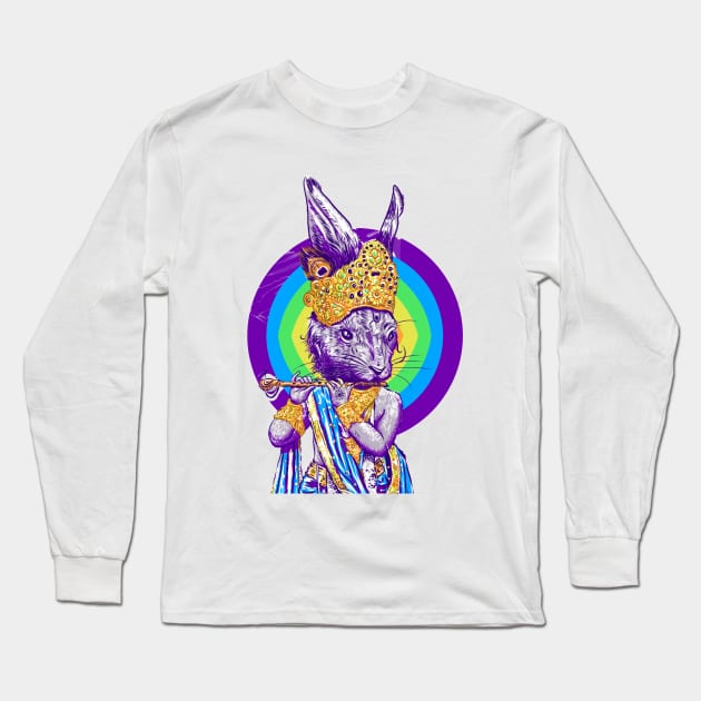 Hare Krishna Long Sleeve T-Shirt by yoshi_amtha